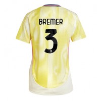 Camisa de Futebol Juventus Gleison Bremer #3 Equipamento Secundário Mulheres 2024-25 Manga Curta